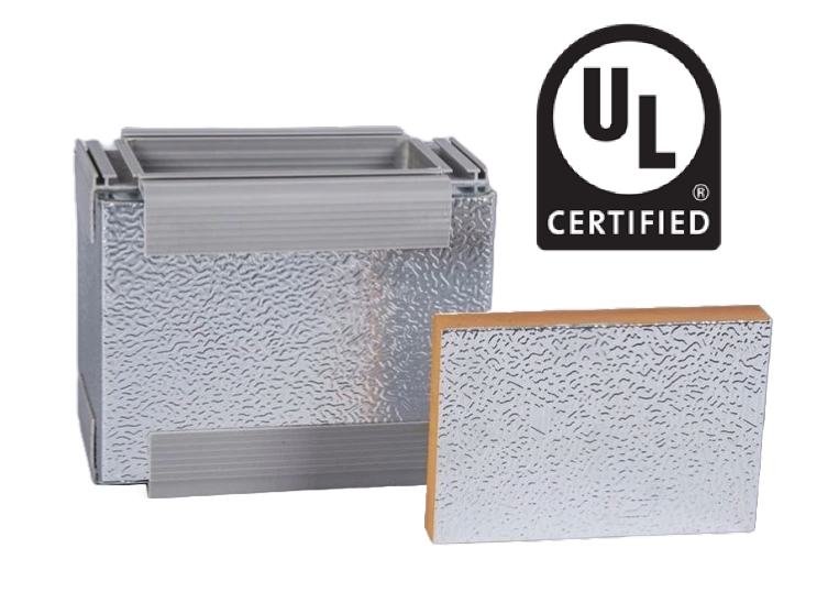 Pre Insulated Duct Board Aluminum Foil Phenolic Foam